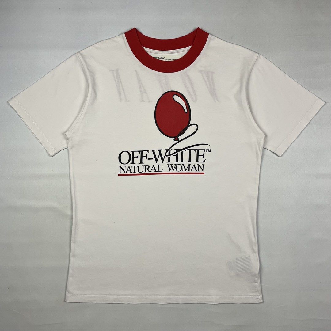Off-White ‘Natural Woman’ Ringer Tee (Category: Tshirts & Polo Shirts ) located in Puerto Princesa. Submitted by paradise5300 (Listing ID 1460843097, Image 1). Description: Off-White Natural Woman Ringer Tee Tagged Size: Large Dimensions inches length: 27.5 inches width: 20 Condition: Excellent Color rate: 9.5 Flaws: Dot stain 1,599 shipping fee is not yet included. .