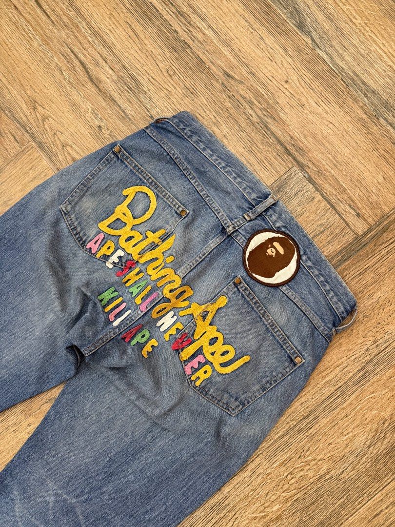 OG BAPE ASNKA EMBROID JEANS (Category: Jeans) located in Manila. Submitted by sleamdaily222 (Listing ID 1460887120, Image 2). Description: .