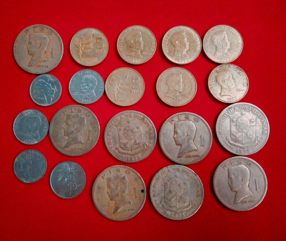 old coins for sale (Category: Currency) located in San Miguel. Submitted by mystery.shopper.seller (Listing ID 1460763563, Image 1). Description: Old Coins for Sale (Negotiable Price) ☆ from the year 1942-1994 ☆ antique ph coins ☆ 1 peso, 2 peso, 5 peso denominations.