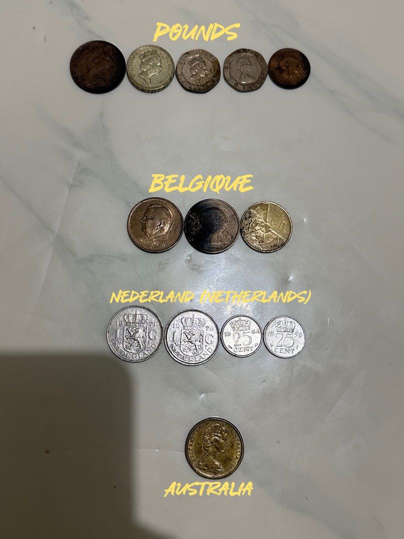 Selling Old coins from different countries (Category: Currency) located in Manila. Submitted by larkspurshopp (Listing ID 1460746959, Image 2). Description: Selling old coins frkm different countries. Just browse yhe pictures. Message me for more pictures. From 40s-80s Offer your buying price..