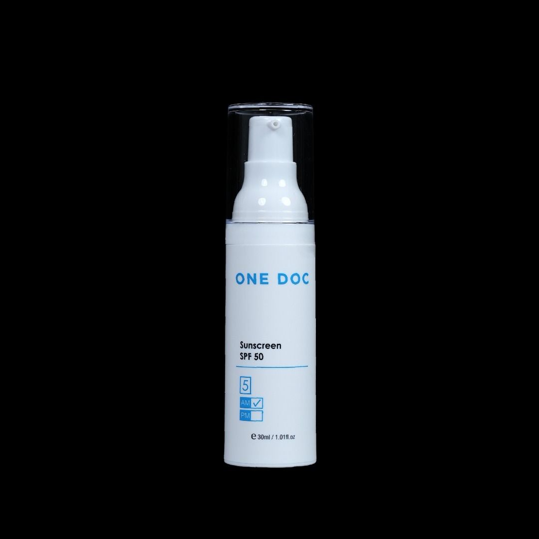 One Doc Sunscreen SPF 50 (Category: Face Care) located in Caloocan City. Submitted by 1docintlgroup_ph (Listing ID 1460777907, Image 1). Description: - ONE DOC Sunscreen - SPF 50 - 30ml pump bottle - Ideal for daily sun protection.