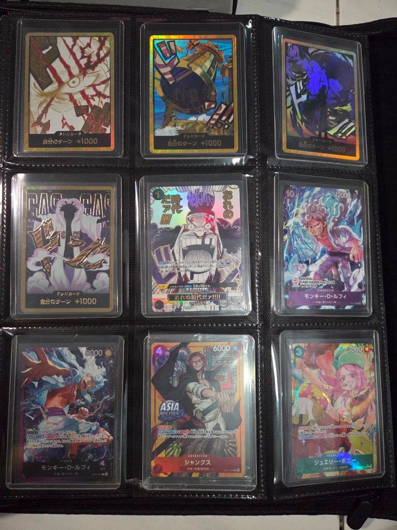 One Piece cards (Category: Raw Singles) located in Manila. Submitted by rhyzenplayz_10 (Listing ID 1460768185, Image 1). Description: Take All / Selling as Lot only! Selling my One Piece Cards RFS: Need funds. 🪙 Selling Price: P25,000 (OBO) Loc: Pasig City / Taytay Can do meetup at SM Megamall MOD: Lalamove / J&T MOP: Gcash / Maribank / Cash PM me if you are interested. Thank you! 😁.