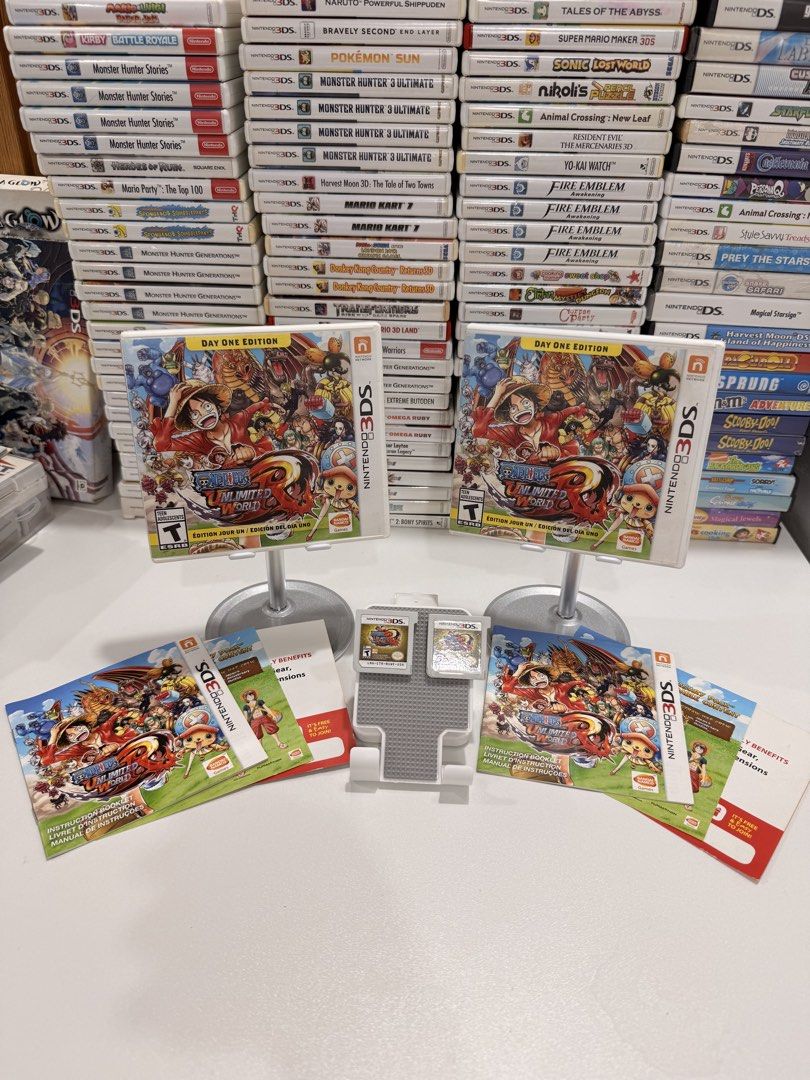 One Piece Unlimited World Red 3DS/2DS Game (Category: In-Game Products) located in Baliuag. Submitted by mostlyaboutnintendo (Listing ID 1460908966, Image 1). Description: 📌 [External link] 📢 COMPLETE IN CASE AND MANUAL/s ✔️ Authentic ✔️ Mabilis ma-read mismong cartridge ✔️ Guaranteed tested and working ✔️ Will always send tested pics before ship out ✔️ Clean Pins ✔️ US Version One Piece Unlimited World Red is an action-adventure game featuring