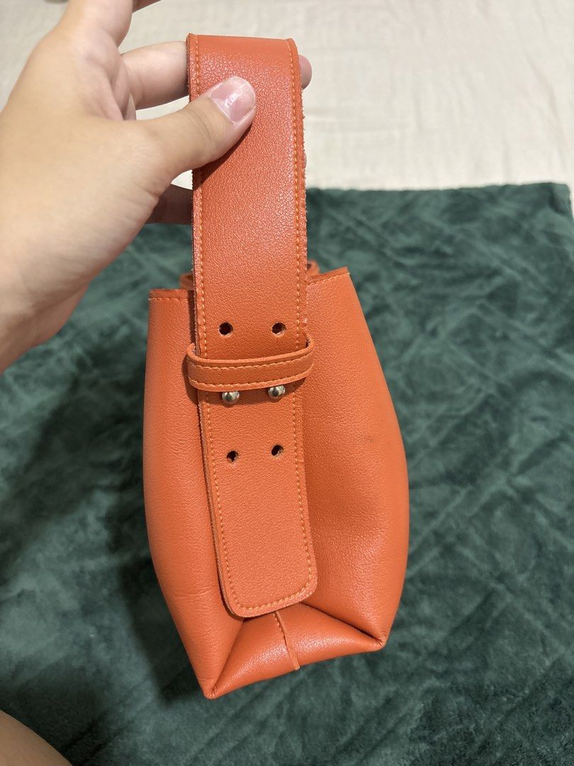 Orange GVN OG Frame Bag (Mini) (Category: Cross-body Bags) located in Quezon City. Submitted by chandria123 (Listing ID 1460802043, Image 3). Description: Discontinued design back when GVN was not famous! With detachable cross body strap Cute for quick errands.
