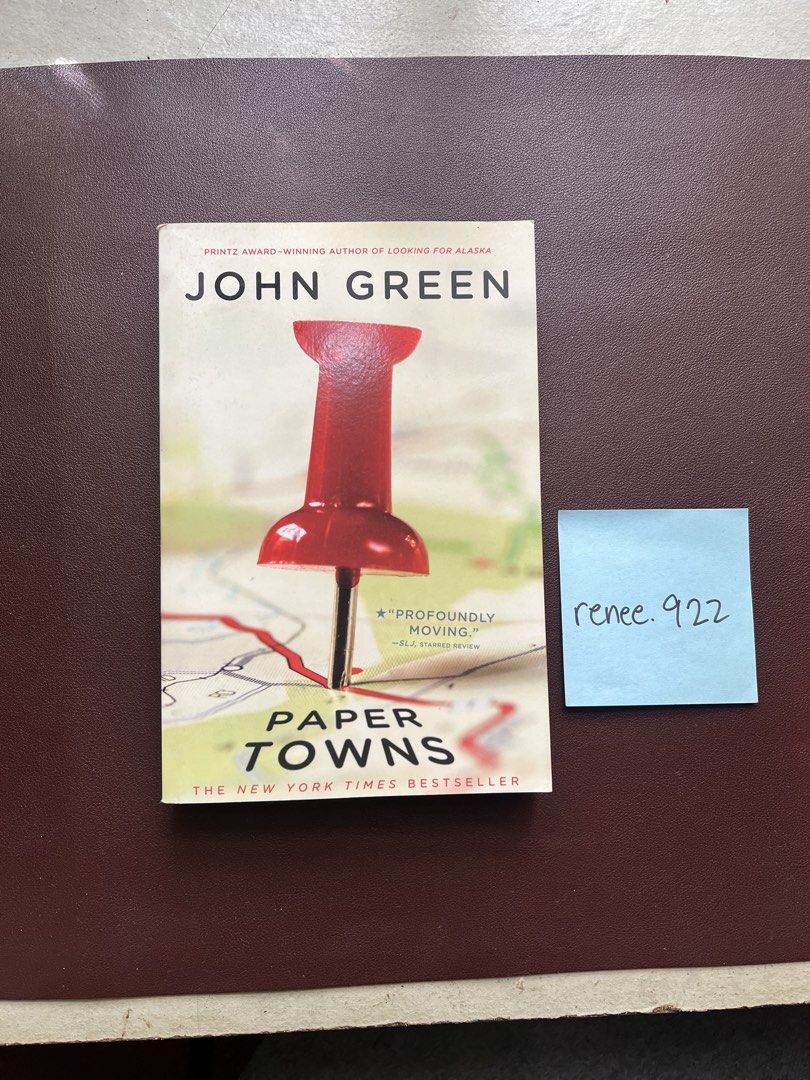 Paper Towns by John Green (Category: Storybooks) located in Solano. Submitted by renee.922 (Listing ID 1460782796, Image 1). Description: .