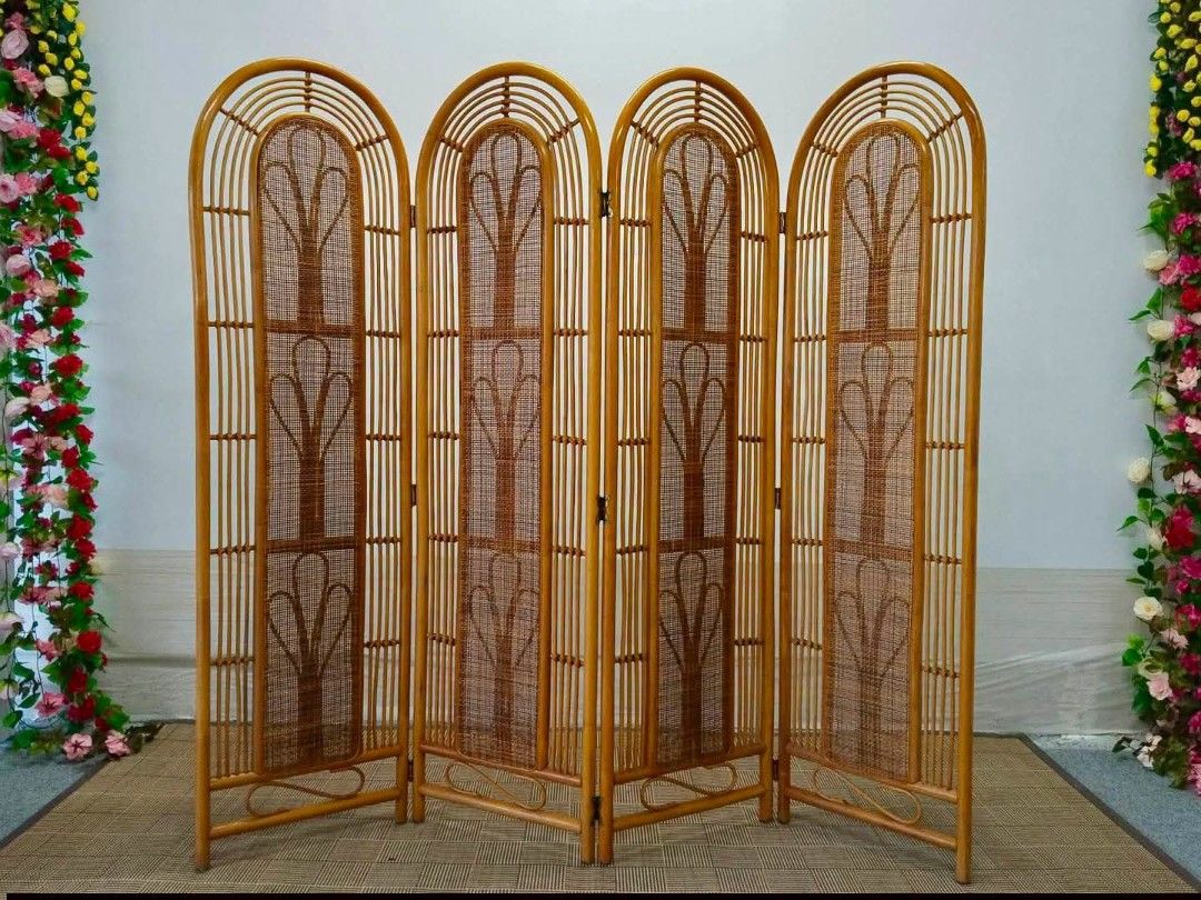 Partition (Category: Other Home Furniture) located in Meycauayan. Submitted by marygracecasimiro (Listing ID 1460815011, Image 3). Description: 4-Panel Rattan Partition 71”L x 63”H Php 5,200🩷.