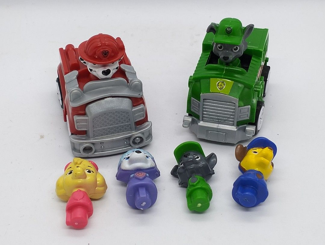 Paw Patrol Set (Category: Kids Toys) located in Baguio. Submitted by toys_of_yesteryear (Listing ID 1460737873, Image 3). Description: LOCATION: Baguio City PRICE: posted + sf DESCRIPTION: 👉 No markings Paw Patrol set - 2 x car - 6 x mini figures Detachable & interchangeable mini figures. Hard plastic material. Car suze is approx 3.5 inches long. CONDITION: 👉 Used, no flaws 👉 Item description is subjective so buyers are encouraged to rely on t