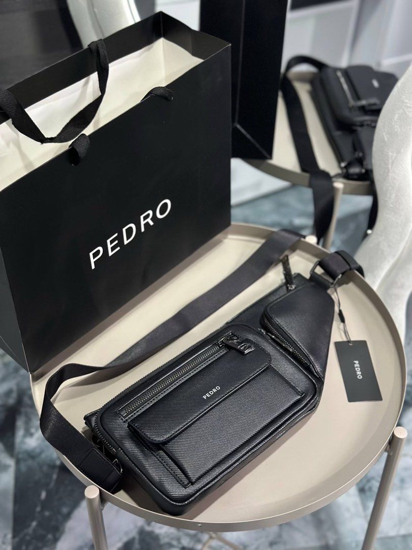 PEDEO CROSSBODY BAG (Category: Sling Bags) located in Quezon City. Submitted by _lovedbyrc (Listing ID 1460899919, Image 2). Description: 𝐏𝐞𝐝𝐫𝐨 𝐂𝐫𝐨𝐬𝐬𝐛𝐨𝐝𝐲 𝐌𝐞𝐧’𝐬 𝐛𝐚𝐠 ꩜ ₱949 perfect pang gift sa mga bf and hubby nyo mga babes! - actual photo posted.