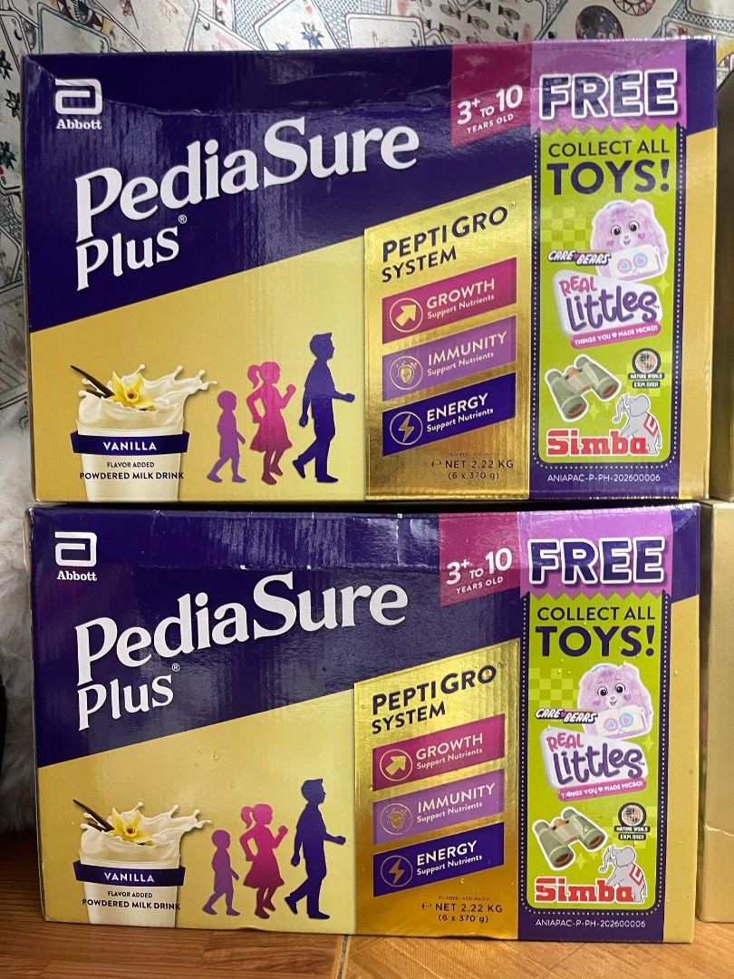 Pediasure with Collectable Toys (Category: Breastfeeding & Bottle Feeding) located in Manila. Submitted by butterfly623 (Listing ID 1460759695, Image 1). Description: My son doesnt like vanilla flavor .