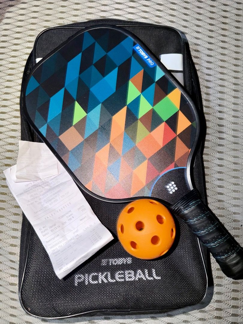 PickleBall Paddle (Category: Other Sports Equipment and Supplies) located in Manila. Submitted by arbentorre06636 (Listing ID 1460822767, Image 2). Description: Toby's Pro Fiber Pro Pickleball .