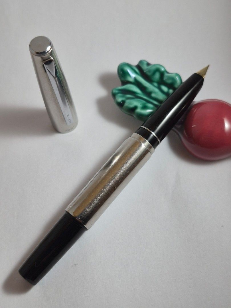 Pilot Telescopic Pocket Fountain Pen (Category: Other Stationery & Craft) located in Pasig City. Submitted by penpaul (Listing ID 1460763000, Image 1). Description: Pilot Telescoping Pocket Pen. The pen barrel retracts when its capped and turns into a compact pocket pen. But when in use you can extend the barrel to have a full sized pen that's easier to hold. Equipped with a 14k F nib, it writes smoothly with just a hint of flex for its short nib