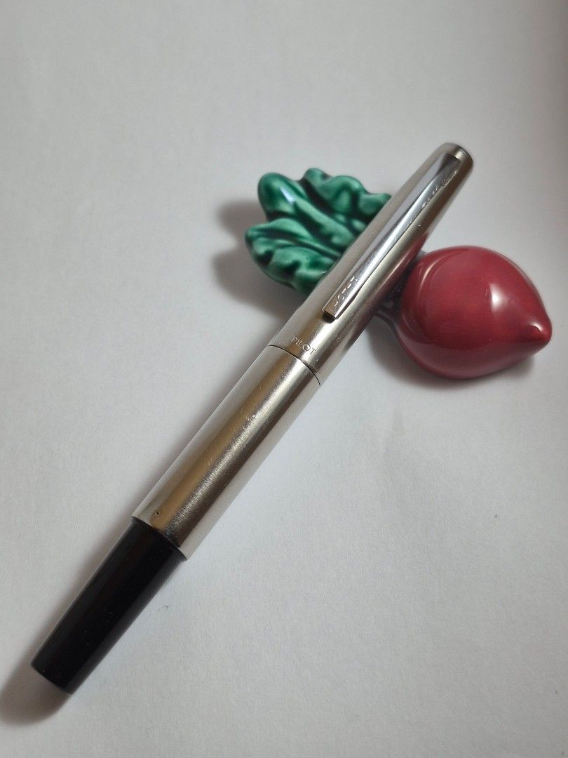 Pilot Telescopic Pocket Fountain Pen (Category: Other Stationery & Craft) located in Pasig City. Submitted by penpaul (Listing ID 1460763000, Image 3). Description: Pilot Telescoping Pocket Pen. The pen barrel retracts when its capped and turns into a compact pocket pen. But when in use you can extend the barrel to have a full sized pen that's easier to hold. Equipped with a 14k F nib, it writes smoothly with just a hint of flex for its short nib