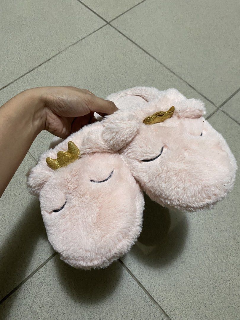 Pink Unicorn Indoor Slipper (Category: Slippers and slides) located in Dagupan City. Submitted by maryennie (Listing ID 1460853213, Image 1). Description: size 37.