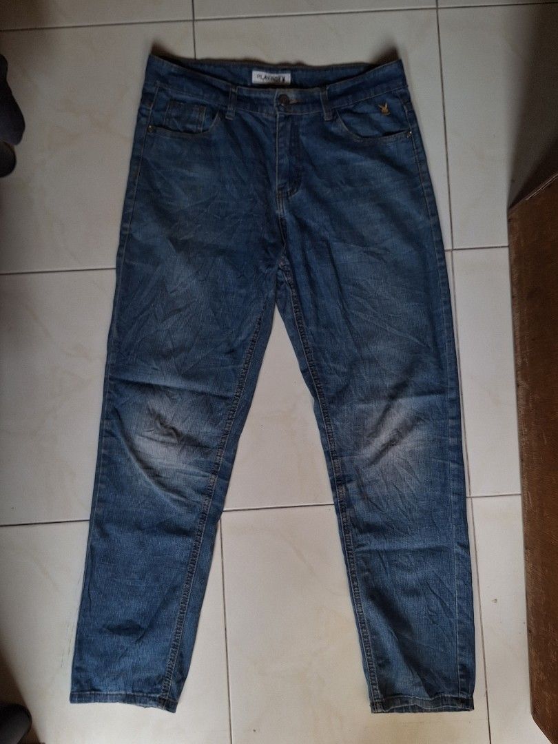 Playboy Blue Denim Jeans (Category: Jeans) located in Lucena. Submitted by punkghanistan (Listing ID 1460800540, Image 1). Description: W - 32 L - 41 dm for more details!.