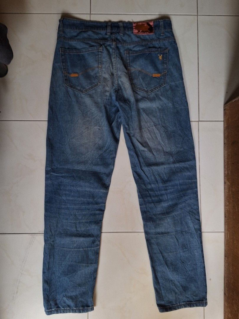 Playboy Blue Denim Jeans (Category: Jeans) located in Lucena. Submitted by punkghanistan (Listing ID 1460800540, Image 2). Description: W - 32 L - 41 dm for more details!.