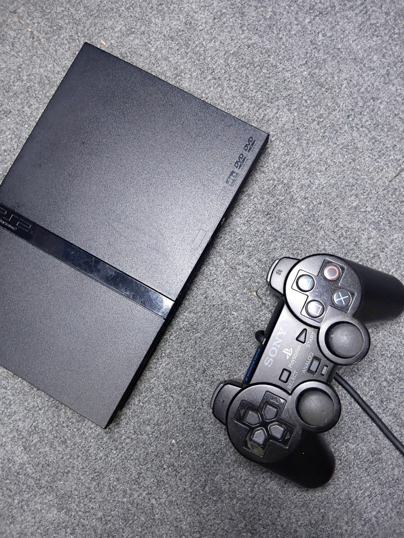 Playstation 2 Slim Complete Set (Category: PlayStation) located in Bacoor. Submitted by labgames (Listing ID 1460738108, Image 2). Description: ❤️SONY PLAYSTATION 2 SLIM (Jetblack) SCPH-70005 NTSC-J Condition: ✅️100% Working ✅️Fast-reading Lens ✅️Good for display 💙Inclusion: ✅️(1) Dualshock 2 (Authentic) ✅️(1) Power Brick and cord (220v) ✅️(1) Memory Card ✅️(1) RCA Cable 💜Freebies: 🆓️Final Fantasy X 🆓️Professional Baseball Spirits 4 🆓️Origin