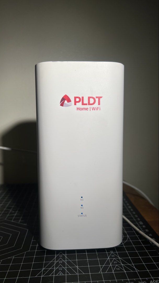 PLDT Home WiFi 5G+ (Category: Networking) located in Manila. Submitted by fjpmanalo (Listing ID 1460852678, Image 1). Description: PLDT Home 5G WiFi for sale. Used as backup/reserve when connection gets slow. No box. With unused ethernet cable. Good working condition. shipping via lalamove/grab only. Payment via gcash/bank transfer only. PM me..