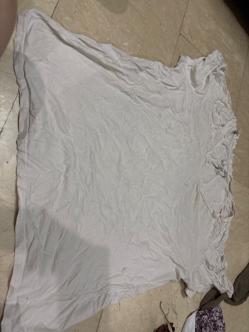 Plus size white shirt vneck (Category: Shirts) located in Manila. Submitted by vintageaccessories (Listing ID 1460838003, Image 2). Description: .
