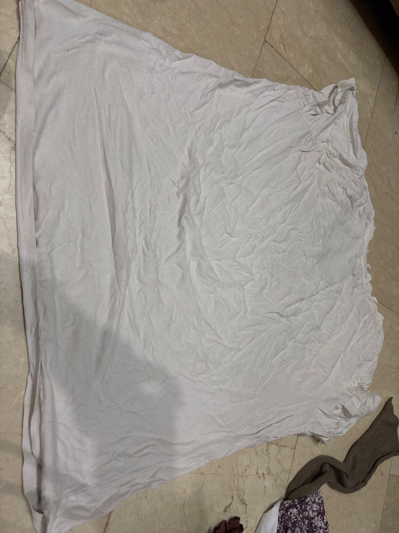 Plus size white shirt vneck (Category: Shirts) located in Manila. Submitted by vintageaccessories (Listing ID 1460838003, Image 3). Description: .