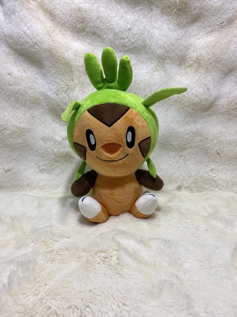 Pokemon Chespin Plush Toy (Category: Plushies & Soft Toys) located in Kalibo. Submitted by ollie_stuffshop (Listing ID 1460887594, Image 1). Description: 27cm x 13.5cm Before you send your inquiries: ❗️Last Price is already posted ❗️Manage your expectations, WYSIWYG ❗️May need washing ❗️Dropoff is every Wednesday & Sunday - Cute Chespin plush from Pokemon - Soft and cuddly material - Perfect for any Pokemon fan - Ideal for display or play.