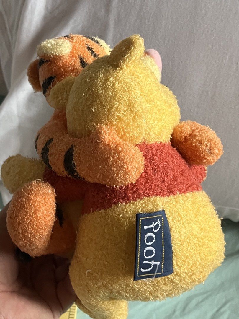 Pooh and Tiger hugs plush (Category: Plushies & Soft Toys) located in Paranaque City. Submitted by bonsaiart (Listing ID 1460820373, Image 3). Description: Pre owned Good Condition 485+sf via GCASH or paymaya No to meetup No to cop / cod Shipping via j&t only No breaking of set or bundle.