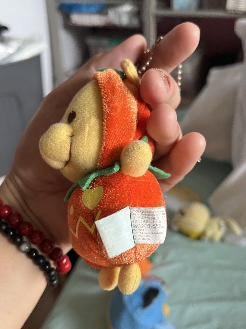 Pooh pumpkin bag charm #p17 (Category: Character Goods) located in Paranaque City. Submitted by bonsaiart (Listing ID 1460811866, Image 3). Description: Pre owned Good condition 385+sf via GCASH or paymaya No to meetup No to cop / cod Shipping via j&t only No breaking of set or bundle.