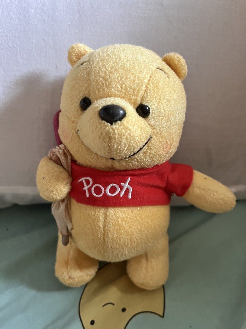 Pooh w umbrella (Category: Plushies & Soft Toys) located in Paranaque City. Submitted by bonsaiart (Listing ID 1460815885, Image 1). Description: Pre owned Good condition 500+sf via GCASH or paymaya No to meetup No to cop / cod Shipping via j&t only No breaking of set or bundle.