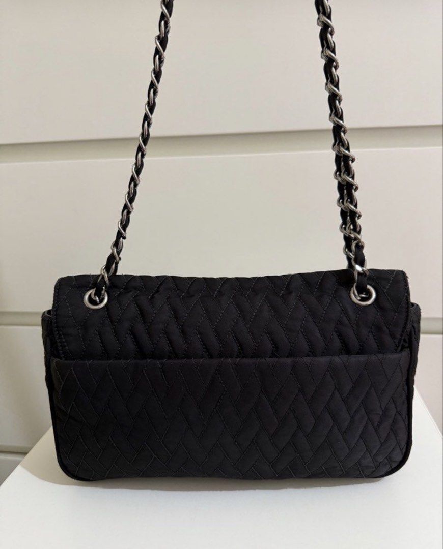 Prada Tessuto Chain Shoulder bag (Category: Shoulder Bags) located in Batangas. Submitted by stopandshopforluxury (Listing ID 1460716072, Image 2). Description: Guaranteed Original 💯 With COA already No flaws, can send more photos upon request. What you see is what you get. Shipping via Lalamove, J&T, and LBC Disclaimer: This is a preloved bag. Actual condition is shown in photos. Expect normal signs of wear. Colors may slightly vary due to ligh