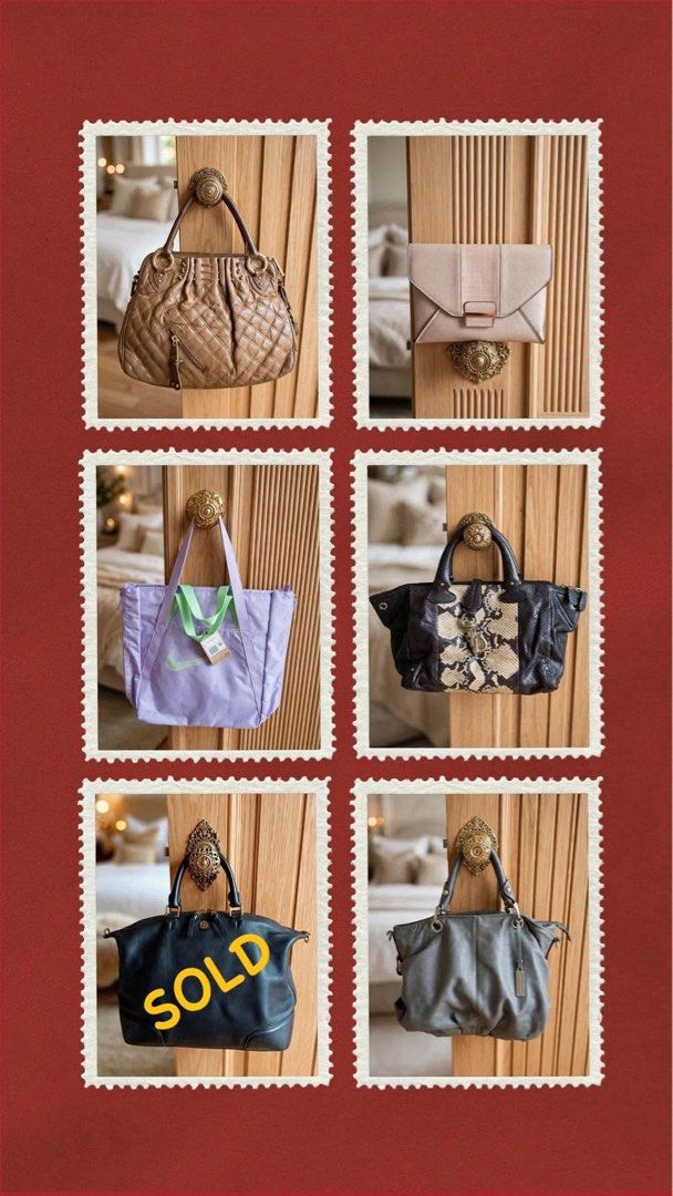 Preloved Authentic Bags (Category: Luxury Bags & Wallets) located in Lipa City. Submitted by sweetnothingsmd (Listing ID 1460718244, Image 1). Description: Decluttering bags, pls PM for more inquiries. Thanks ☺️.