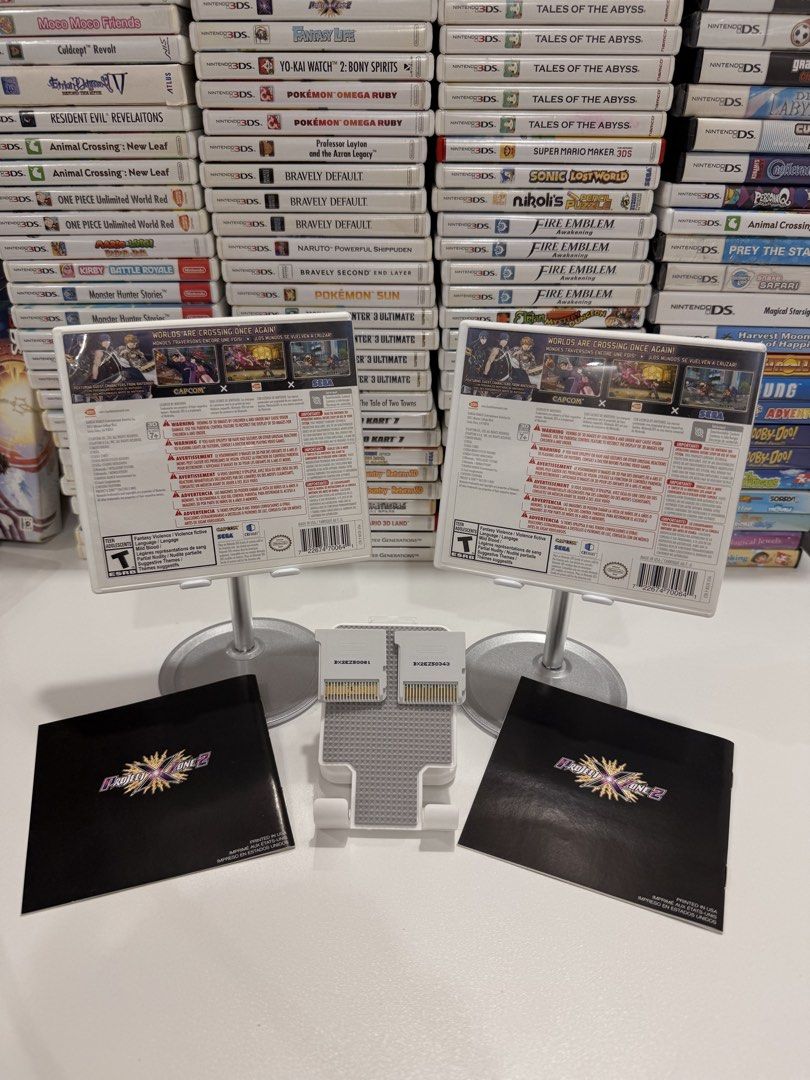 Project X Zone 2 3DS/2DS Game (Category: In-Game Products) located in Baliuag. Submitted by mostlyaboutnintendo (Listing ID 1460910809, Image 2). Description: 📌 https://linktr.ee/mostlyaboutnintendo 📢 COMPLETE IN CASE AND MANUAL/s ✔️ Authentic ✔️ Mabilis ma-read mismong cartridge ✔️ Guaranteed tested and working ✔️ Will always send tested pics before ship out ✔️ Clean Pins ✔️ US Version Project X Zone 2 is a tactical RPG crossover featuring cha