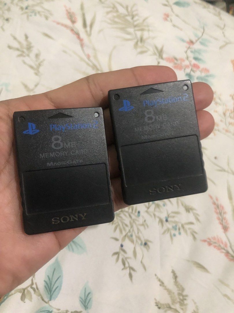 PS2 8MB memory cards pair set (Category: Controllers) located in Quezon City. Submitted by markgolveo (Listing ID 1460745281, Image 2). Description: PS2 8MB memory cards pair set.