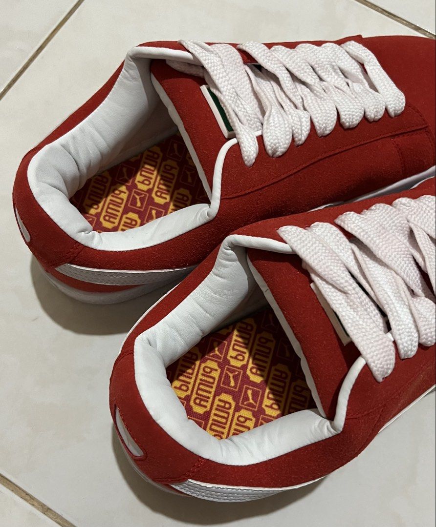 PUMA SUEDE RED CHUNKIE SHOES (Category: Casual Shoes) located in Cavite. Submitted by drip_syndicate (Listing ID 1460915662, Image 3). Description: SIZE 10 US CONDITION: 9.5/10 COLOR RATE: 9.5/10 NO ISSUE (minimal need wash only).