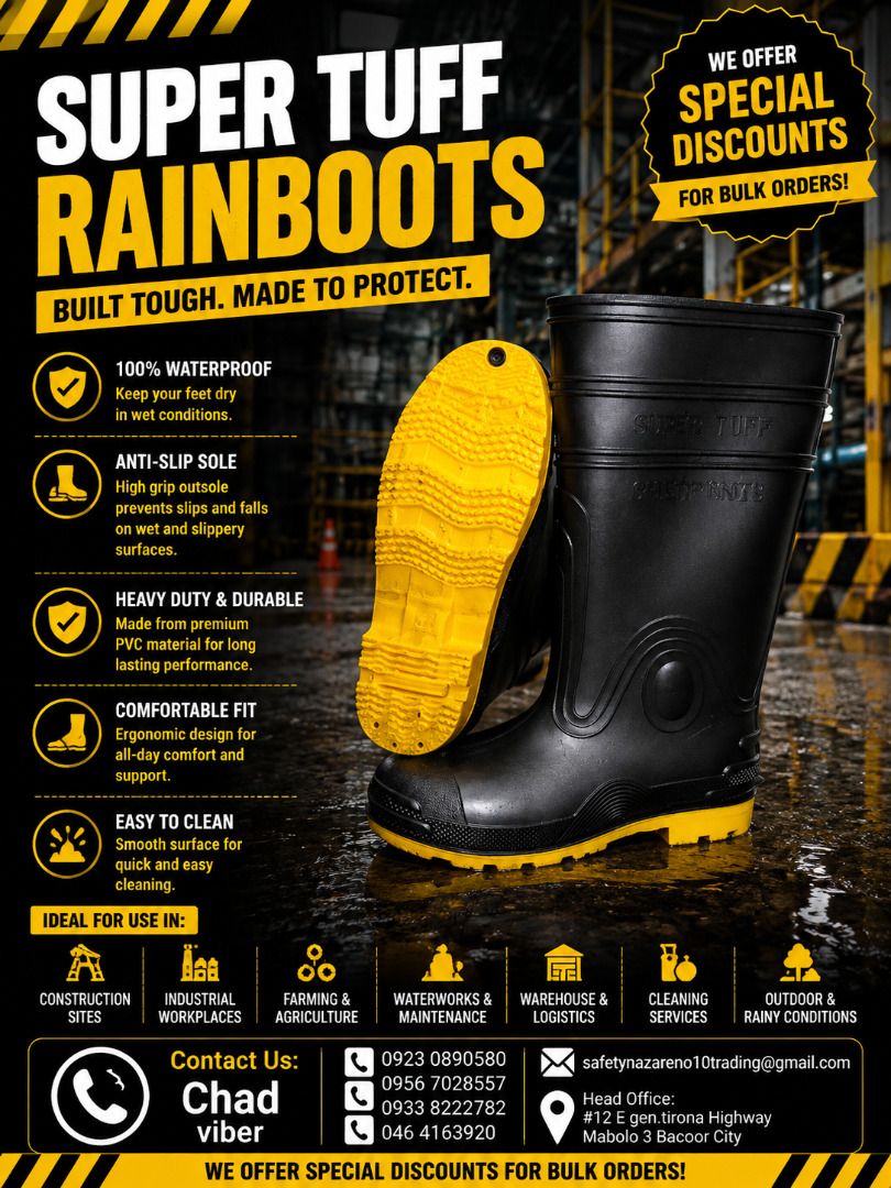 rainboots with steel toe (Category: Looking For) located in Bacoor. Submitted by __CLaude__ (Listing ID 1460781682, Image 1). Description: .