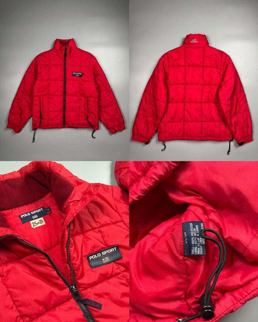 RALPH LAUREN POLO SPORT PUFFER JACKET (Category: Coats, Jackets and Outerwear) located in Baguio. Submitted by stockedclothing047 (Listing ID 1460895512, Image 1). Description: RALPH LAUREN POLO SPORT PUFFER JACKET (EXCELLENT CONDITION) SIZE: MEDIUM (25L X 21W).