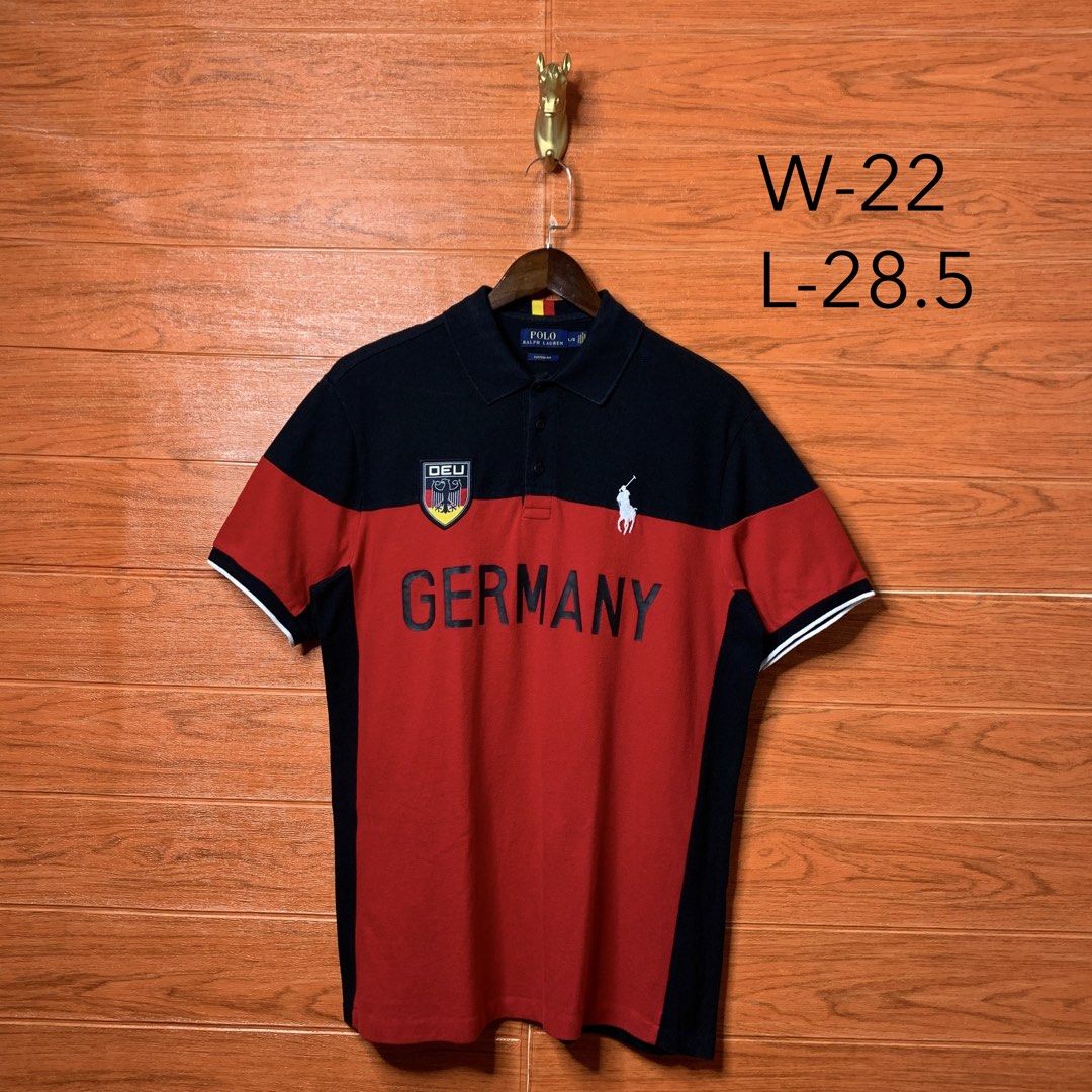 Ralph Lauren RL Polo shirt GERMANY (Category: Tshirts & Polo Shirts ) located in Quezon City. Submitted by donklasiko (Listing ID 1460915321, Image 2). Description: Condition: 9.5+/10 Pristine condition Issue: non Refer to the dimension 🤗 PM FOR MORE DETAILS NO RETURN, NO EXCHANGE & NO REFUND! ✅I ALSO ACCEPT TRADE/SWAP TO ANYTHING JUST DROP YOUR OFFER Please manage your expectations, this is a secondhand item. What you see is what you get 😊 💵M