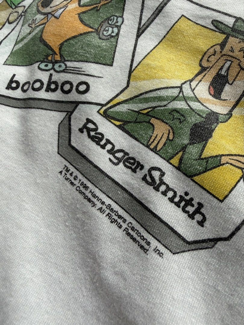 Rare Vintage Yogi Bear Main Cast (Category: Tshirts & Polo Shirts ) located in Makati City. Submitted by thethrilltofind (Listing ID 1460720442, Image 2). Description: Rare Vintage Yogi Bear Main Cast 1996 ©️ Hanna-Barbera Cartoons XL on tag 25x28.5 ₱4000 only.