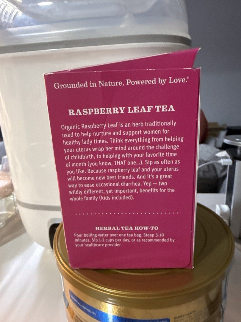 Raspberry Leaf Tea (Category: Beverages) located in Singapore. Submitted by lynn_1207 (Listing ID 1460846870, Image 2). Description: 8 sachets left.