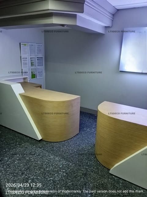 RECEPTION TABLE OFFICE PARTITION OFFICE FURNITURE (Category: Office Furniture & Fixtures) located in Caloocan City. Submitted by cherry.santos (Listing ID 1460771587, Image 2). Description: LTSDECO Home and Office Furniture Trading MANUFACTURER • FABRICATOR • SUPPLIER Looking for office furniture, modular partitions, workstations, or customized furniture? We can help! LTSDECO Home and Office Furniture Trading is a trusted manufacturer, fabricator