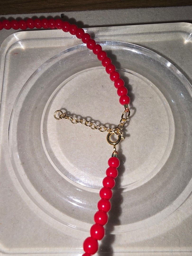 Red Coral with Turquoise Charm necklace (Category: Necklaces) located in Santa Rosa. Submitted by crystal1.0 (Listing ID 1460772005, Image 3). Description: 16 inches with extension chain..