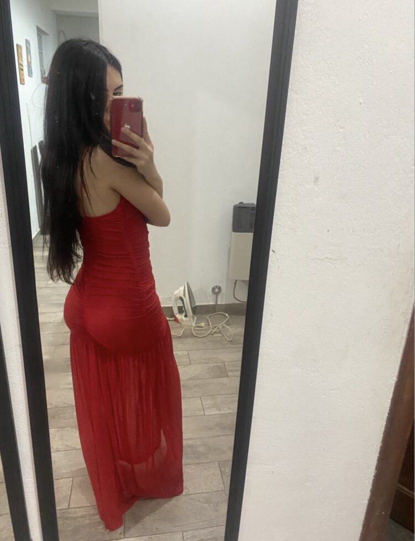 Red Ruched V-Neck Maxi Dress Spaghetti Straps (Category: Dresses) located in Makati City. Submitted by leiralou (Listing ID 1460796472, Image 2). Description: - Elegant long red dress - Ruched bodice for a flattering fit - V-neckline with delicate spaghetti straps - Flowy skirt, perfect for parties and formal events - Designed to accentuate your figure - Sheer material in the skirt for a graceful look - Only used once.