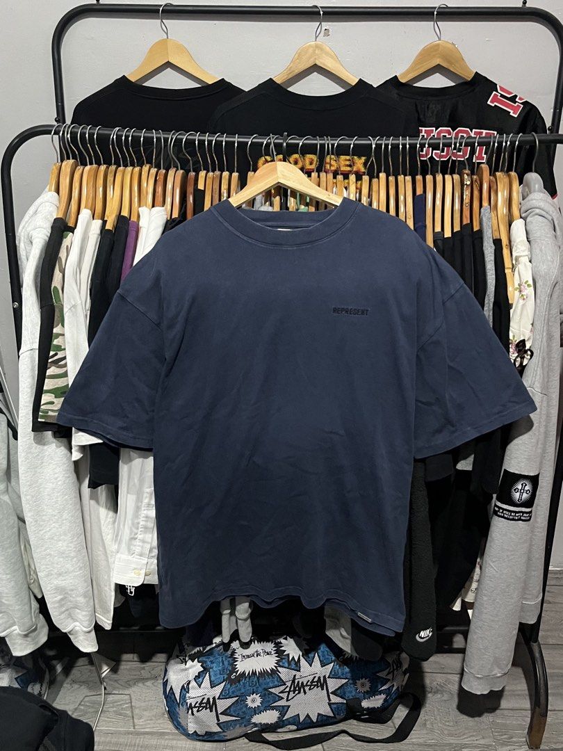 Represent Vintage Blue Blank Shirt (Category: Tshirts & Polo Shirts ) located in Davao. Submitted by lwndvo (Listing ID 1460891457, Image 2). Description: Represent Vintage Blue Blank Shirt - Acid Washed / Vintage Blue Excellent UC Authentic Dimensions: Width: 25 Length: 31 Issue/s: Signs of use Price: 850 + shipping .