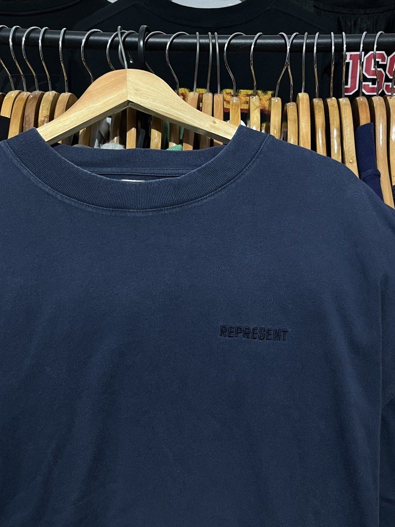 Represent Vintage Blue Blank Shirt (Category: Tshirts & Polo Shirts ) located in Davao. Submitted by lwndvo (Listing ID 1460891457, Image 1). Description: Represent Vintage Blue Blank Shirt - Acid Washed / Vintage Blue Excellent UC Authentic Dimensions: Width: 25 Length: 31 Issue/s: Signs of use Price: 850 + shipping .