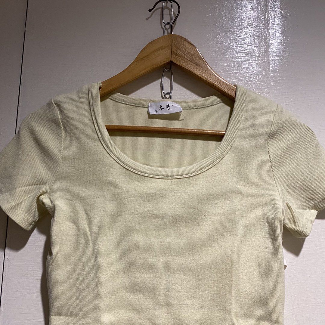 Ribbed knit Croptop (Category: Shirts) located in Cavite. Submitted by branchee_chic (Listing ID 1460767430, Image 2). Description: S-M.