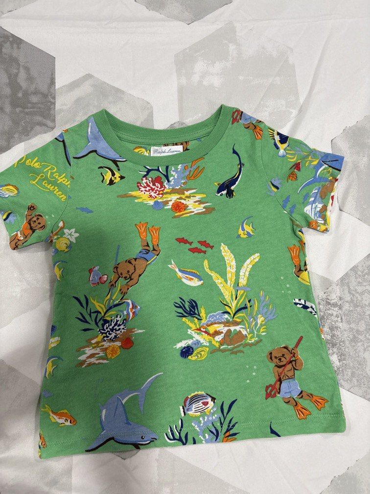 RL polo bear cotton jersey tee (Category: Babies & Kids Fashion) located in Mandaluyong City. Submitted by kchloe__ (Listing ID 1460735023, Image 1). Description: Authentic rl for 24m boy.
