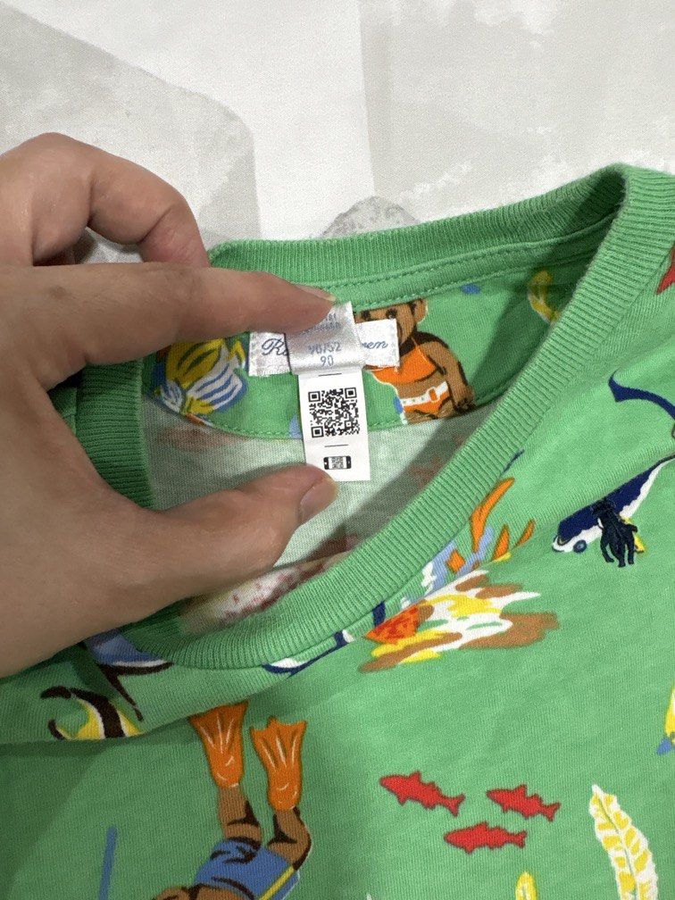 RL polo bear cotton jersey tee (Category: Babies & Kids Fashion) located in Mandaluyong City. Submitted by kchloe__ (Listing ID 1460735023, Image 3). Description: Authentic rl for 24m boy.