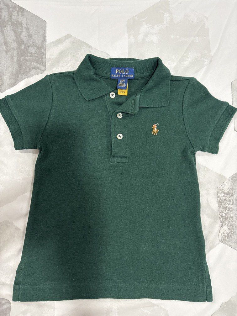 RL soft cotton polo shirt (Category: Babies & Kids Fashion) located in Mandaluyong City. Submitted by kchloe__ (Listing ID 1460733852, Image 1). Description: Authentic RL polo shirt for 2T boy.