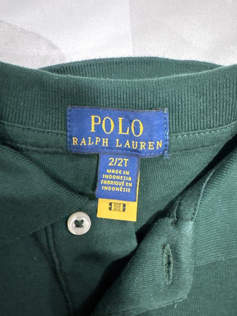 RL soft cotton polo shirt (Category: Babies & Kids Fashion) located in Mandaluyong City. Submitted by kchloe__ (Listing ID 1460733852, Image 2). Description: Authentic RL polo shirt for 2T boy.