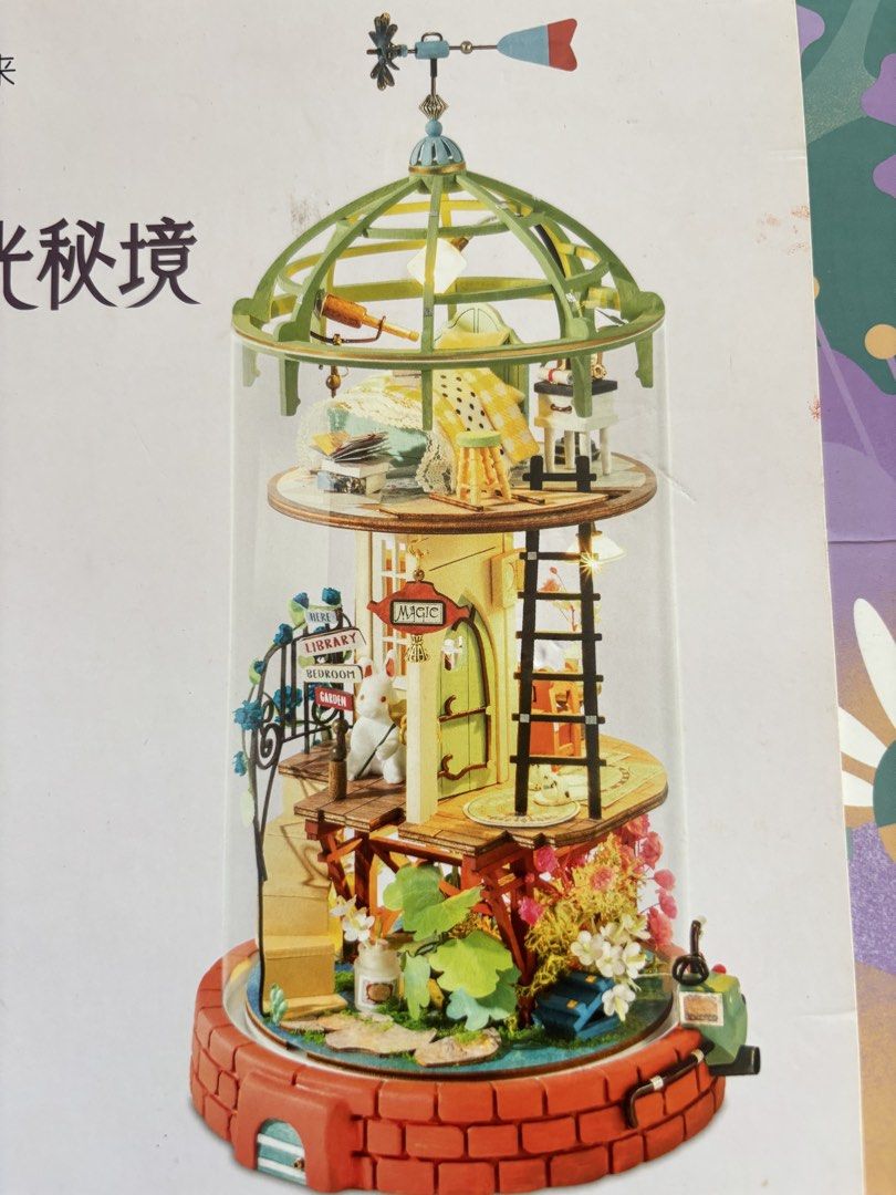 Rolife glass miniature (Category: Designer & Blind Box Toys) located in Manila. Submitted by kingblaize (Listing ID 1460799195, Image 2). Description: Rolife Domed Loft DIY Glass Miniature Dollhouse Kit (DS001).
