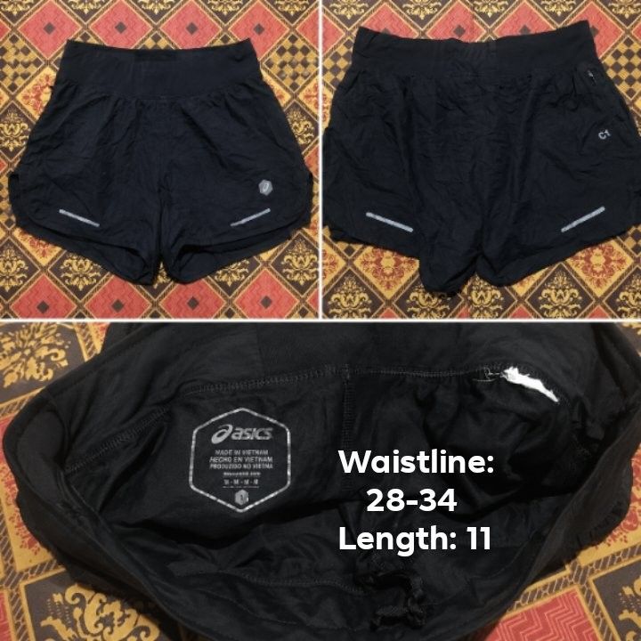Running shorts (Category: Activewear) located in Quezon City. Submitted by thriftyzx (Listing ID 1460724045, Image 2). Description: nike asics lululemon UA 450 each.