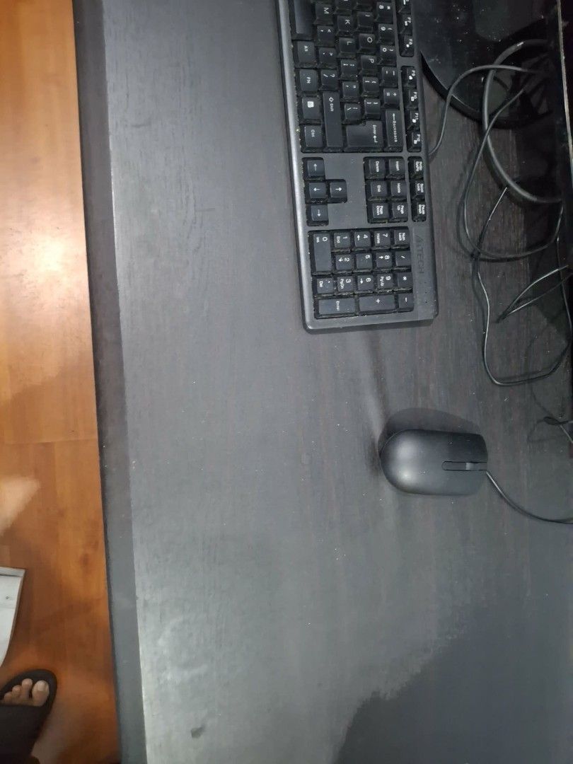 Rush For Sale Mandaue Office Desk Table (Category: Tables & Sets) located in Quezon City. Submitted by usam205 (Listing ID 1460736311, Image 2). Description: - Dark wood study desk - Spacious tabletop - Three drawers on the right side for storage Bought it from the store itself Has 4 side storage RFS: Decluttering Location: QC Price is 3k Slightly negotiable. We can schedule to let you see the table if youre a sure buyer PM or contact if interest